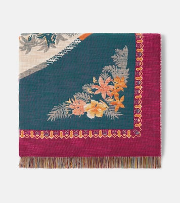 Shanti embroidered cotton throw | Etro
