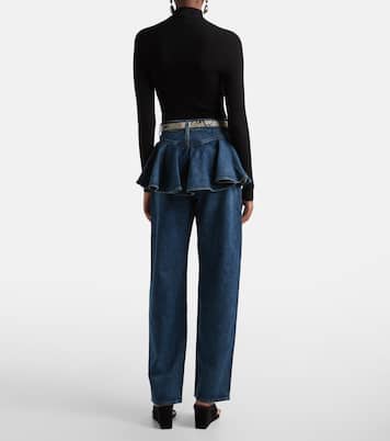 Peplum straight jeans | Agolde