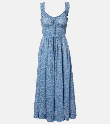 Vestido midi Emmarretta de voile floral | Dôen