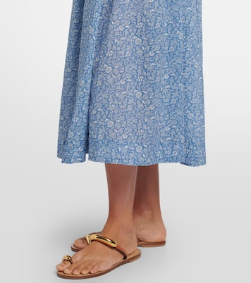 Vestido midi Emmarretta de voile floral | Dôen