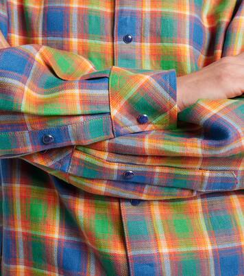 Brilliant linen shirt with lapis lazuli | God's True Cashmere