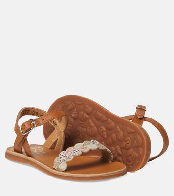 Sandali Plagette in pelle | Pom d'Api