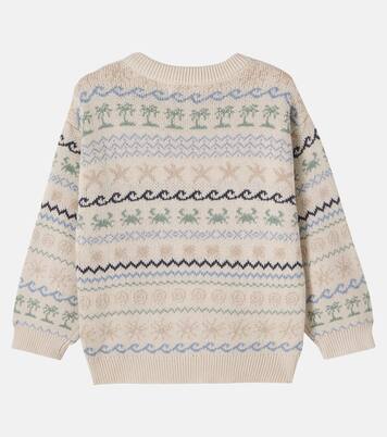 Pull August en jacquard de coton | Wheat
