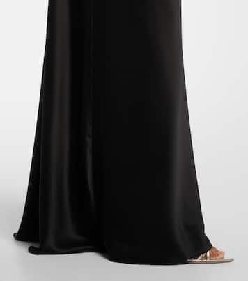 Robe Bardot aus Seidencharmeuse | The Sei