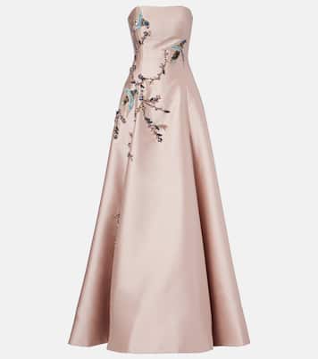 Robe longue bustier Mavia à appliqués | Costarellos