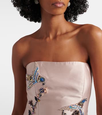 Robe longue bustier Mavia à appliqués | Costarellos