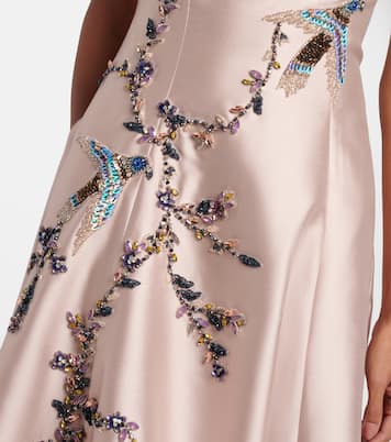 Robe longue bustier Mavia à appliqués | Costarellos