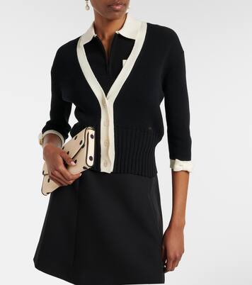 Bow-detail cotton cardigan | Valentino