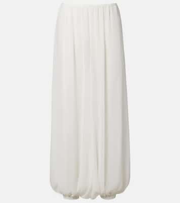 Pantalon ballon Mio en crêpe transparent | The Frankie Shop