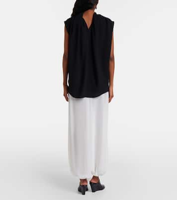 Pantalon ballon Mio en crêpe transparent | The Frankie Shop