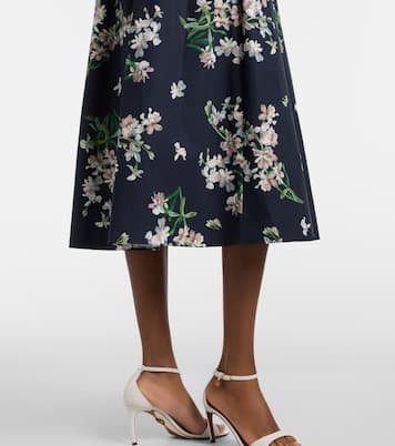 Floral cotton midi dress | Erdem