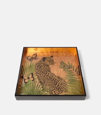 x Matthew Williamson wood tray | Les-Ottomans