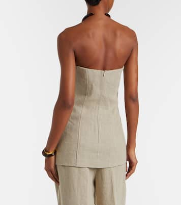 Top bustier de lino | Toteme