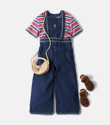 Embroidered denim jumpsuit | Polo Ralph Lauren Kids