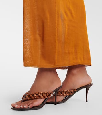 Zine beaded thong sandals | Saint Laurent