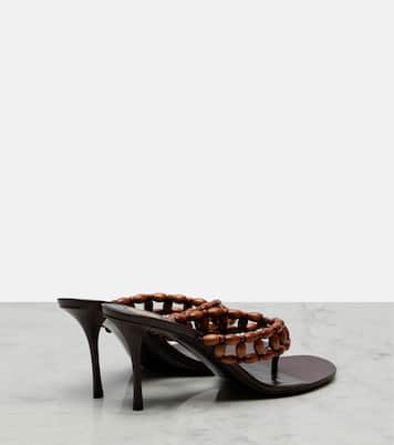 Zine beaded thong sandals | Saint Laurent