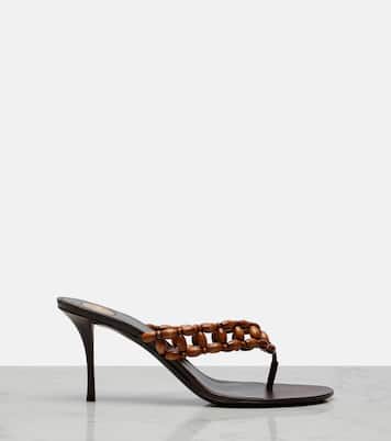 Zine beaded thong sandals | Saint Laurent
