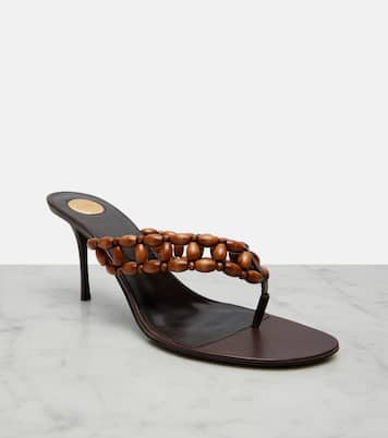 Zine beaded thong sandals | Saint Laurent