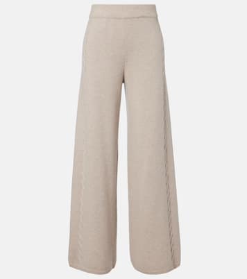 Olanda cashmere wide-leg pants | Lisa Yang