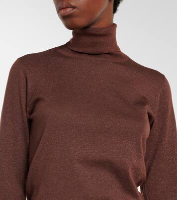 Cashmere and silk-blend turtleneck sweater | Brunello Cucinelli