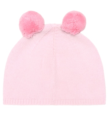 Baby pom pom-trimmed wool hat | Il Gufo