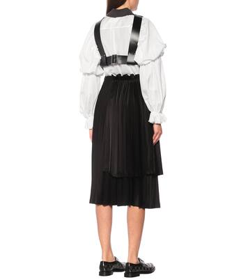 Cropped-Top mit Wollanteil | Noir Kei Ninomiya