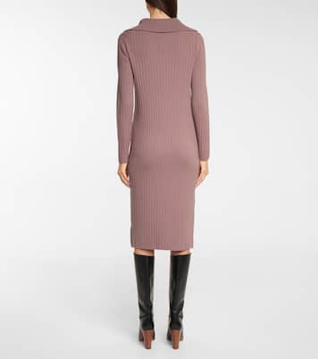 Midikleid aus Rippstrick | Vince