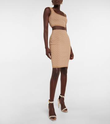 High-Rise-Minirock aus einem Wollgemisch | Balmain