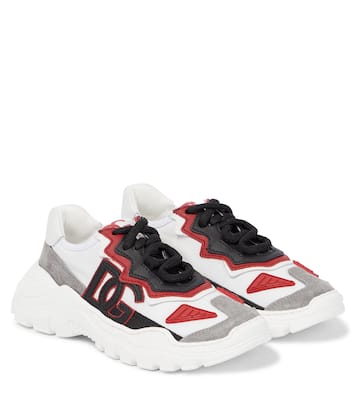 Daymaster suede-paneled sneakers | Dolce&Gabbana Kids