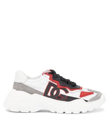 Daymaster suede-paneled sneakers | Dolce&Gabbana Kids