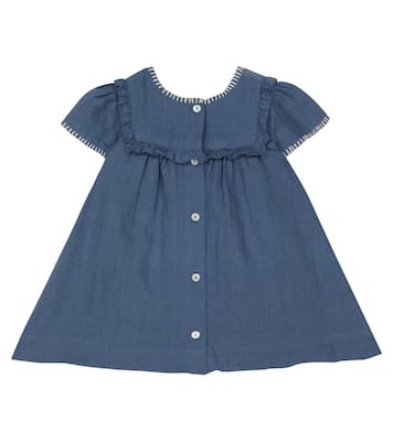 Baby Besticktes Kleid aus Leinen | Tartine et Chocolat