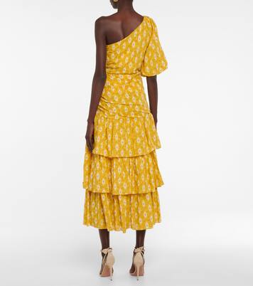 Robe longue Virginia en coton et soie | Veronica Beard