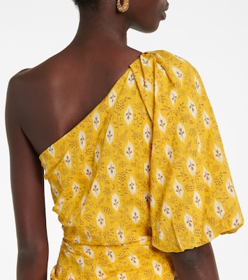 Robe longue Virginia en coton et soie | Veronica Beard