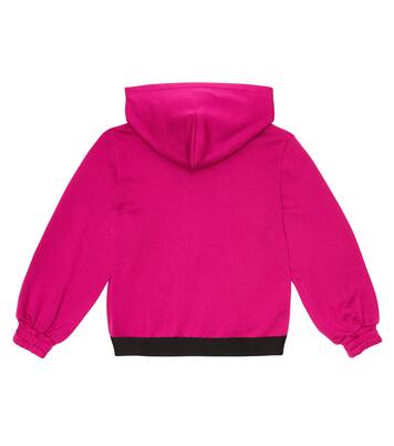 Sweat-shirt à capuche zippé en coton à logo | Dolce&Gabbana Kids