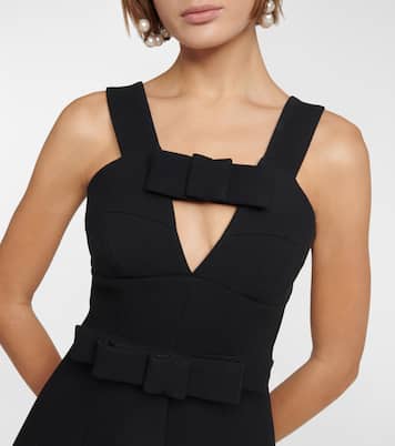 Wool-blend crêpe minidress | Jil Sander