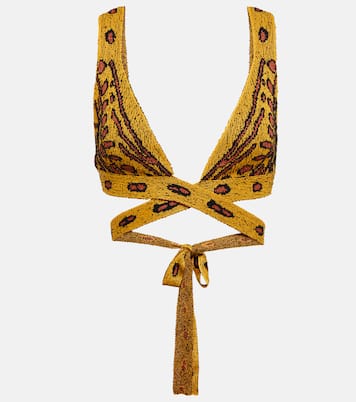 Cropped-Top Davion aus Jacquard-Strick | Altuzarra