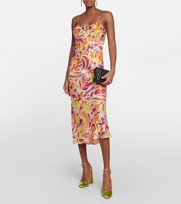 Printed satin slip dress | Rodarte