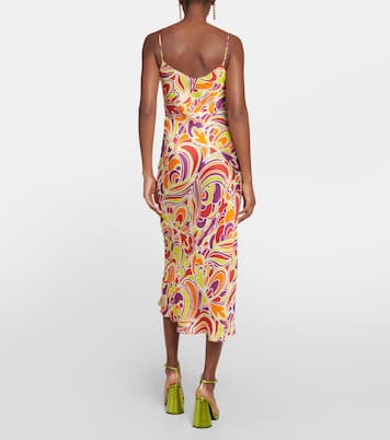 Printed satin slip dress | Rodarte