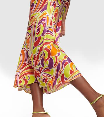Printed satin slip dress | Rodarte