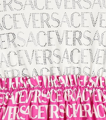 Logo cotton jersey T-shirt dress | Versace Kids