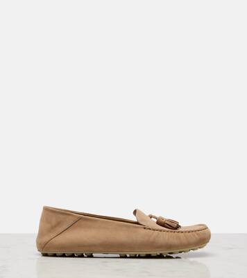 Mokassins Dot Sole aus Veloursleder | Loro Piana