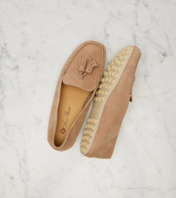 Mokassins Dot Sole aus Veloursleder | Loro Piana