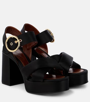 Plateausandalen Lyna aus Satin | See By Chloé