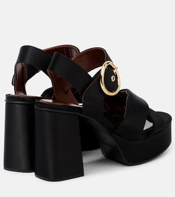 Plateausandalen Lyna aus Satin | See By Chloé
