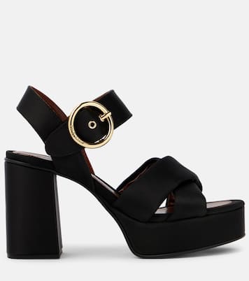 Plateausandalen Lyna aus Satin | See By Chloé