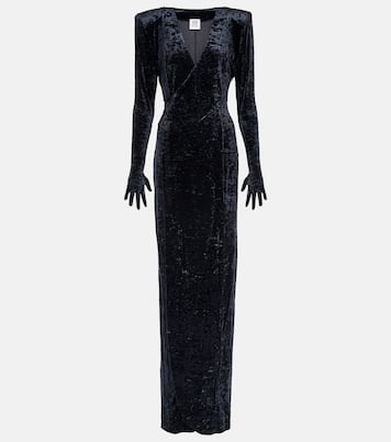 Robe longue Diva en velours | Vetements