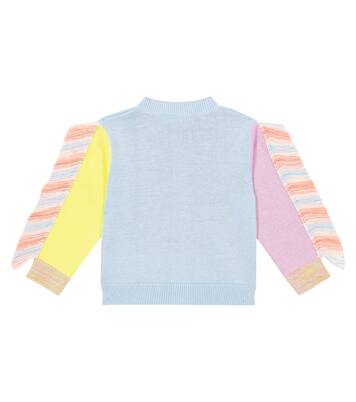 Baby ruffle-trimmed cotton cardigan | Stella McCartney Kids