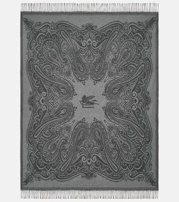 Paisley wool and cashmere blanket  | Etro