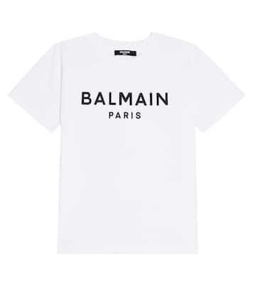 Logo cotton jersey T-shirt | Balmain Kids