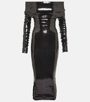 Robe bustier longue à sequins | Alexandre Vauthier